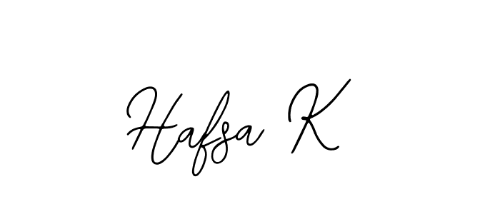 if you are searching for the best signature style for your name Hafsa K. so please give up your signature search. here we have designed multiple signature styles  using Bearetta-2O07w. Hafsa K signature style 12 images and pictures png