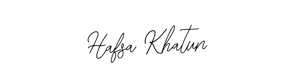 The best way (Bearetta-2O07w) to make a short signature is to pick only two or three words in your name. The name Hafsa Khatun include a total of six letters. For converting this name. Hafsa Khatun signature style 12 images and pictures png