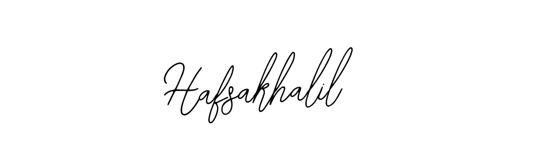 The best way (Bearetta-2O07w) to make a short signature is to pick only two or three words in your name. The name Hafsakhalil include a total of six letters. For converting this name. Hafsakhalil signature style 12 images and pictures png