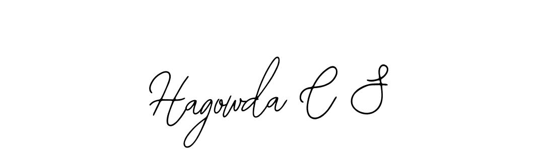 How to make Hagowda C S signature? Bearetta-2O07w is a professional autograph style. Create handwritten signature for Hagowda C S name. Hagowda C S signature style 12 images and pictures png