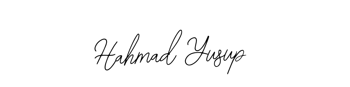Similarly Bearetta-2O07w is the best handwritten signature design. Signature creator online .You can use it as an online autograph creator for name Hahmad Yusup. Hahmad Yusup signature style 12 images and pictures png
