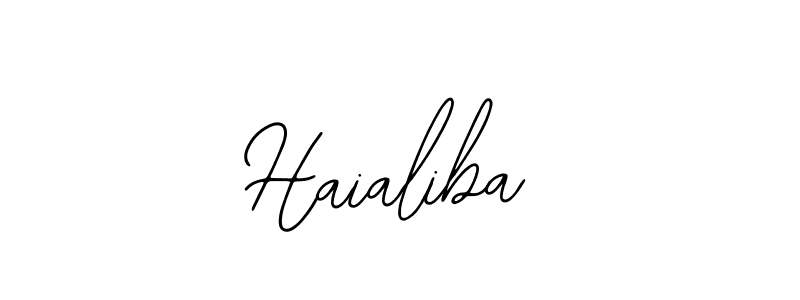 You should practise on your own different ways (Bearetta-2O07w) to write your name (Haialiba) in signature. don't let someone else do it for you. Haialiba signature style 12 images and pictures png
