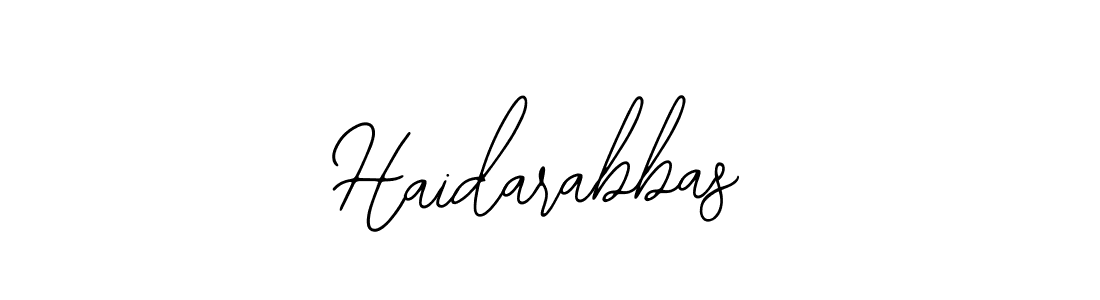 Create a beautiful signature design for name Haidarabbas. With this signature (Bearetta-2O07w) fonts, you can make a handwritten signature for free. Haidarabbas signature style 12 images and pictures png