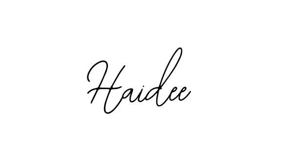 Make a beautiful signature design for name Haidee. With this signature (Bearetta-2O07w) style, you can create a handwritten signature for free. Haidee signature style 12 images and pictures png