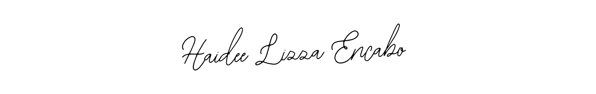 Similarly Bearetta-2O07w is the best handwritten signature design. Signature creator online .You can use it as an online autograph creator for name Haidee Lizza Encabo. Haidee Lizza Encabo signature style 12 images and pictures png