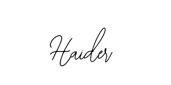 How to make Haider signature? Bearetta-2O07w is a professional autograph style. Create handwritten signature for Haider name. Haider signature style 12 images and pictures png