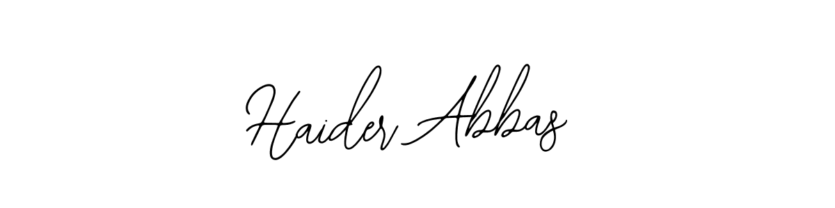 Make a beautiful signature design for name Haider Abbas. Use this online signature maker to create a handwritten signature for free. Haider Abbas signature style 12 images and pictures png