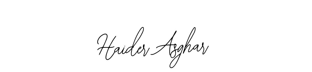 Create a beautiful signature design for name Haider Asghar. With this signature (Bearetta-2O07w) fonts, you can make a handwritten signature for free. Haider Asghar signature style 12 images and pictures png