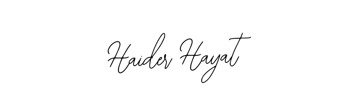 How to make Haider Hayat signature? Bearetta-2O07w is a professional autograph style. Create handwritten signature for Haider Hayat name. Haider Hayat signature style 12 images and pictures png