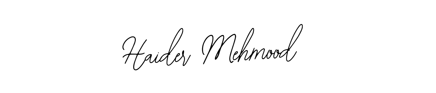 Haider Mehmood stylish signature style. Best Handwritten Sign (Bearetta-2O07w) for my name. Handwritten Signature Collection Ideas for my name Haider Mehmood. Haider Mehmood signature style 12 images and pictures png