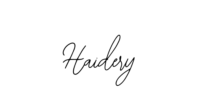 Create a beautiful signature design for name Haidery. With this signature (Bearetta-2O07w) fonts, you can make a handwritten signature for free. Haidery signature style 12 images and pictures png