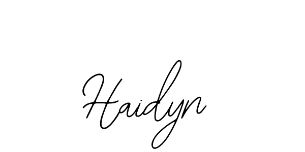 How to make Haidyn name signature. Use Bearetta-2O07w style for creating short signs online. This is the latest handwritten sign. Haidyn signature style 12 images and pictures png