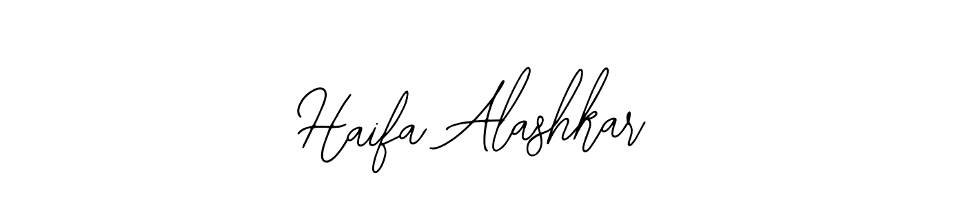 Use a signature maker to create a handwritten signature online. With this signature software, you can design (Bearetta-2O07w) your own signature for name Haifa Alashkar. Haifa Alashkar signature style 12 images and pictures png
