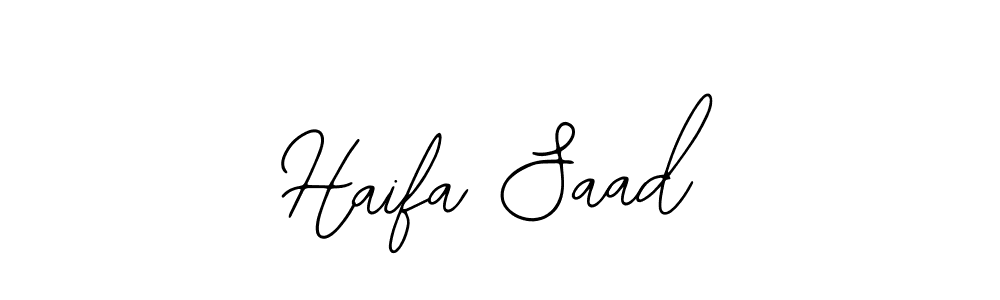 Haifa Saad stylish signature style. Best Handwritten Sign (Bearetta-2O07w) for my name. Handwritten Signature Collection Ideas for my name Haifa Saad. Haifa Saad signature style 12 images and pictures png