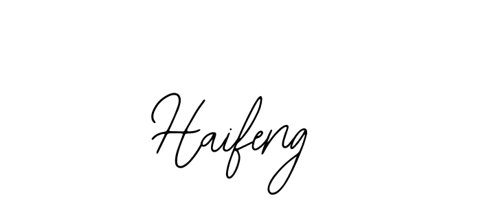 Make a beautiful signature design for name Haifeng. With this signature (Bearetta-2O07w) style, you can create a handwritten signature for free. Haifeng signature style 12 images and pictures png