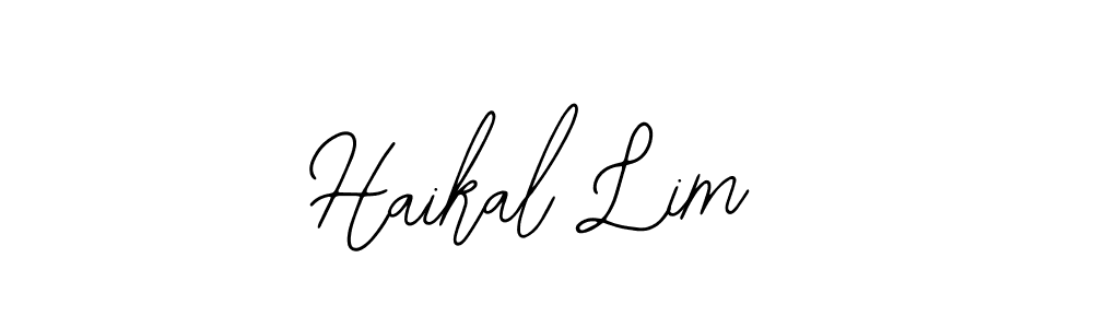 Create a beautiful signature design for name Haikal Lim. With this signature (Bearetta-2O07w) fonts, you can make a handwritten signature for free. Haikal Lim signature style 12 images and pictures png