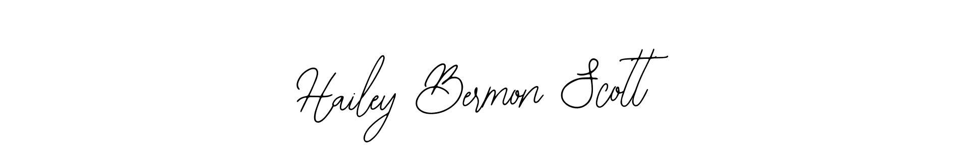 Also we have Hailey Bermon Scott name is the best signature style. Create professional handwritten signature collection using Bearetta-2O07w autograph style. Hailey Bermon Scott signature style 12 images and pictures png