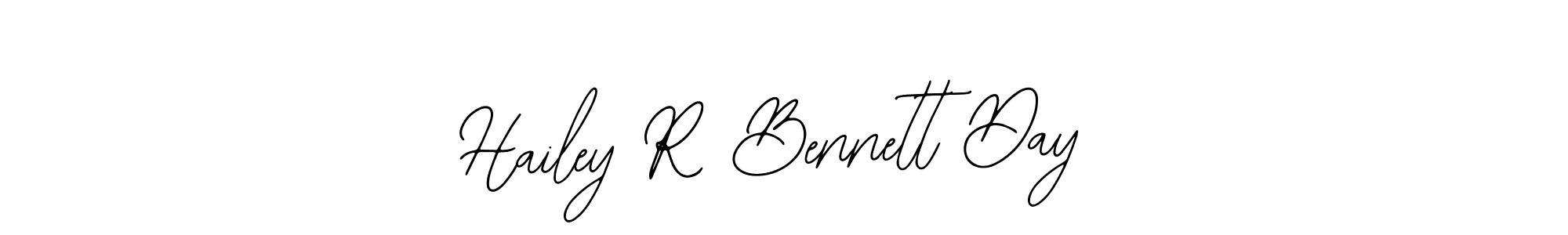 You should practise on your own different ways (Bearetta-2O07w) to write your name (Hailey R Bennett Day) in signature. don't let someone else do it for you. Hailey R Bennett Day signature style 12 images and pictures png