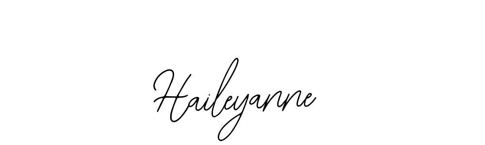 Use a signature maker to create a handwritten signature online. With this signature software, you can design (Bearetta-2O07w) your own signature for name Haileyanne. Haileyanne signature style 12 images and pictures png