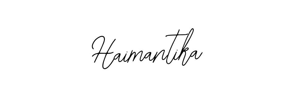 Also we have Haimantika name is the best signature style. Create professional handwritten signature collection using Bearetta-2O07w autograph style. Haimantika signature style 12 images and pictures png