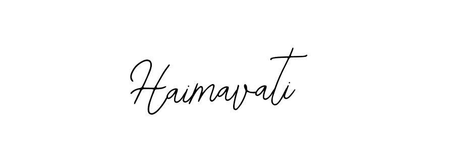 How to make Haimavati signature? Bearetta-2O07w is a professional autograph style. Create handwritten signature for Haimavati name. Haimavati signature style 12 images and pictures png