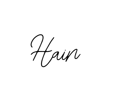 Design your own signature with our free online signature maker. With this signature software, you can create a handwritten (Bearetta-2O07w) signature for name Hain. Hain signature style 12 images and pictures png