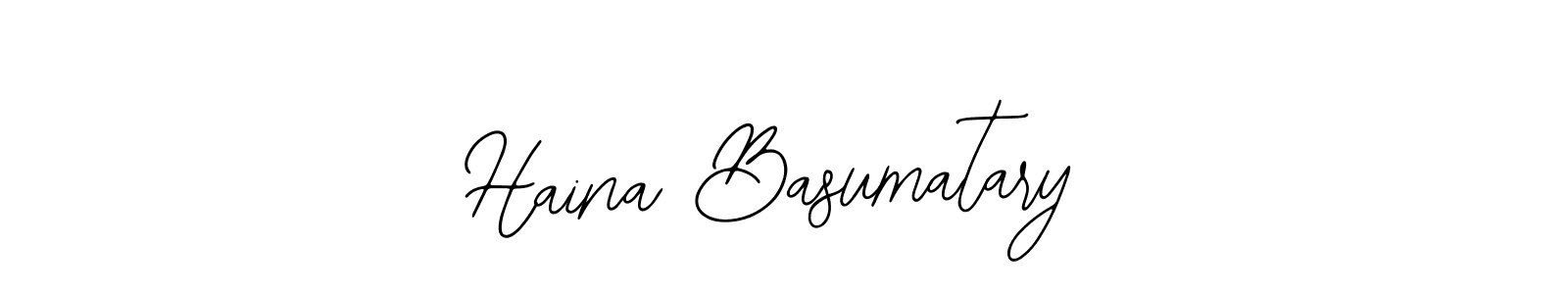 Use a signature maker to create a handwritten signature online. With this signature software, you can design (Bearetta-2O07w) your own signature for name Haina Basumatary. Haina Basumatary signature style 12 images and pictures png