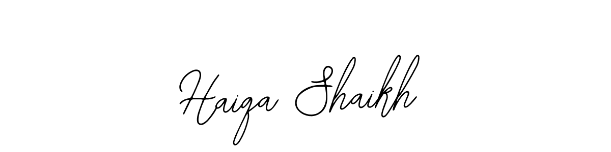 Bearetta-2O07w is a professional signature style that is perfect for those who want to add a touch of class to their signature. It is also a great choice for those who want to make their signature more unique. Get Haiqa Shaikh name to fancy signature for free. Haiqa Shaikh signature style 12 images and pictures png