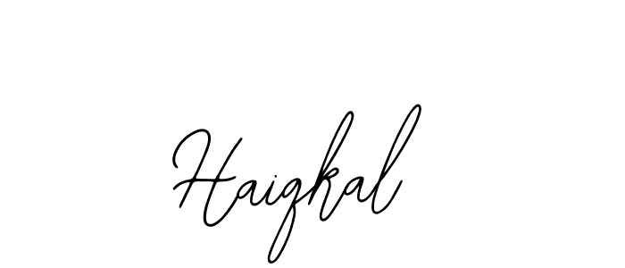 How to make Haiqkal name signature. Use Bearetta-2O07w style for creating short signs online. This is the latest handwritten sign. Haiqkal signature style 12 images and pictures png