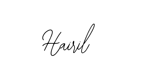 Bearetta-2O07w is a professional signature style that is perfect for those who want to add a touch of class to their signature. It is also a great choice for those who want to make their signature more unique. Get Hairil name to fancy signature for free. Hairil signature style 12 images and pictures png