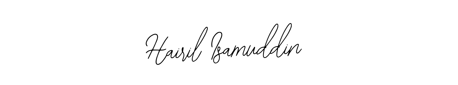 Make a beautiful signature design for name Hairil Isamuddin. Use this online signature maker to create a handwritten signature for free. Hairil Isamuddin signature style 12 images and pictures png