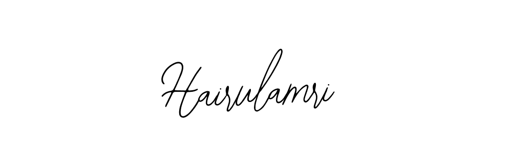 Use a signature maker to create a handwritten signature online. With this signature software, you can design (Bearetta-2O07w) your own signature for name Hairulamri. Hairulamri signature style 12 images and pictures png