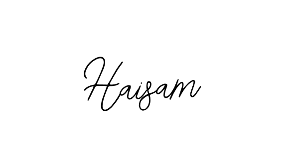 Use a signature maker to create a handwritten signature online. With this signature software, you can design (Bearetta-2O07w) your own signature for name Haisam. Haisam signature style 12 images and pictures png