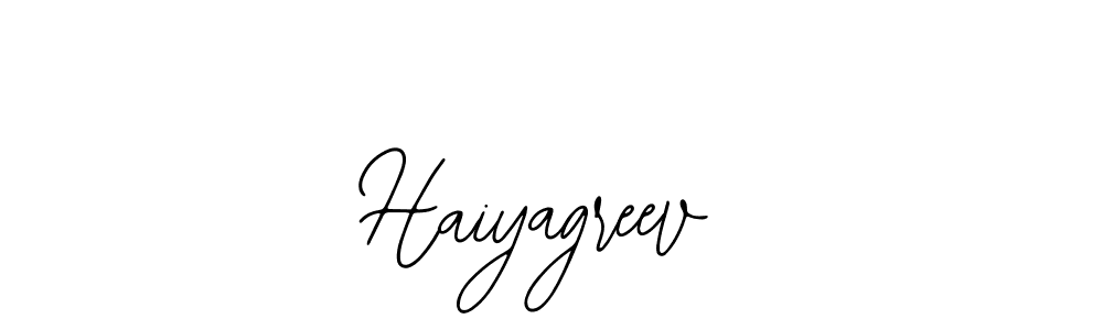 Use a signature maker to create a handwritten signature online. With this signature software, you can design (Bearetta-2O07w) your own signature for name Haiyagreev. Haiyagreev signature style 12 images and pictures png