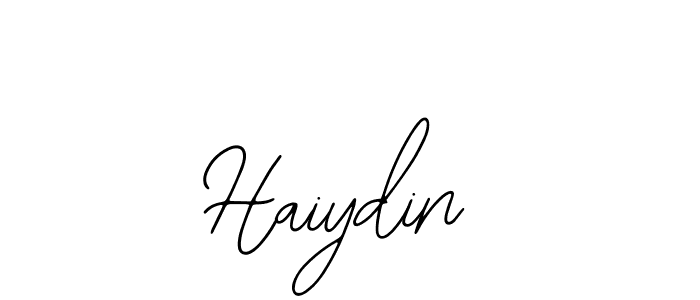 How to make Haiydin signature? Bearetta-2O07w is a professional autograph style. Create handwritten signature for Haiydin name. Haiydin signature style 12 images and pictures png