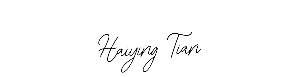 Also You can easily find your signature by using the search form. We will create Haiying Tian name handwritten signature images for you free of cost using Bearetta-2O07w sign style. Haiying Tian signature style 12 images and pictures png