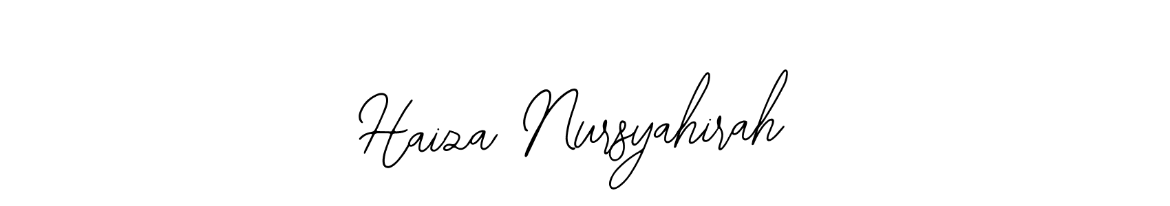 Haiza Nursyahirah stylish signature style. Best Handwritten Sign (Bearetta-2O07w) for my name. Handwritten Signature Collection Ideas for my name Haiza Nursyahirah. Haiza Nursyahirah signature style 12 images and pictures png