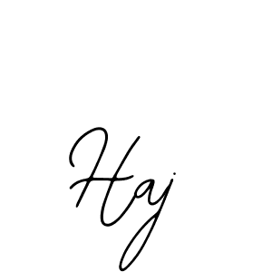 You should practise on your own different ways (Bearetta-2O07w) to write your name (Haj) in signature. don't let someone else do it for you. Haj signature style 12 images and pictures png