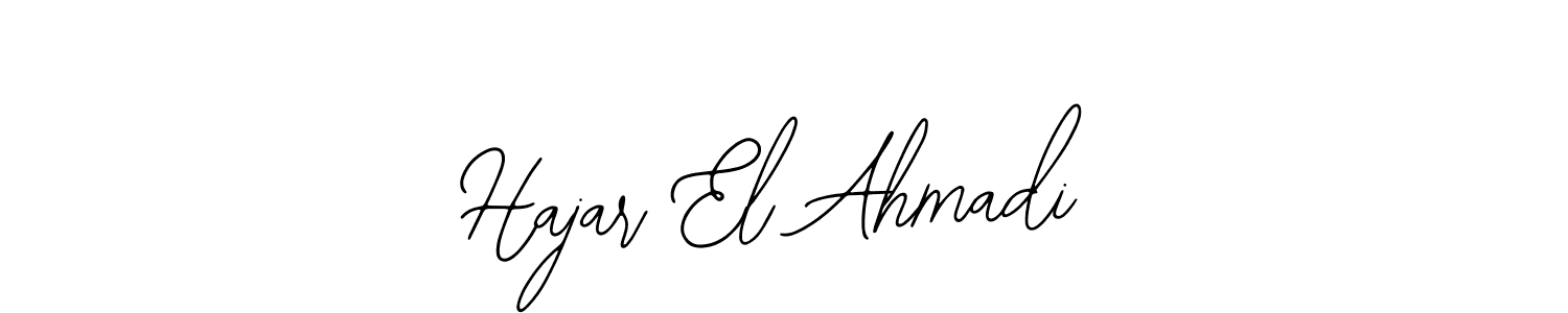 How to Draw Hajar El Ahmadi signature style? Bearetta-2O07w is a latest design signature styles for name Hajar El Ahmadi. Hajar El Ahmadi signature style 12 images and pictures png