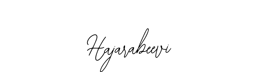 How to make Hajarabeevi signature? Bearetta-2O07w is a professional autograph style. Create handwritten signature for Hajarabeevi name. Hajarabeevi signature style 12 images and pictures png