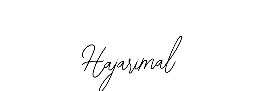 How to make Hajarimal name signature. Use Bearetta-2O07w style for creating short signs online. This is the latest handwritten sign. Hajarimal signature style 12 images and pictures png