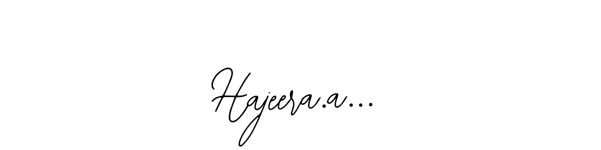 You can use this online signature creator to create a handwritten signature for the name Hajeera.a.... This is the best online autograph maker. Hajeera.a... signature style 12 images and pictures png