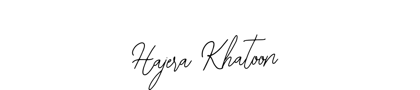 The best way (Bearetta-2O07w) to make a short signature is to pick only two or three words in your name. The name Hajera Khatoon include a total of six letters. For converting this name. Hajera Khatoon signature style 12 images and pictures png