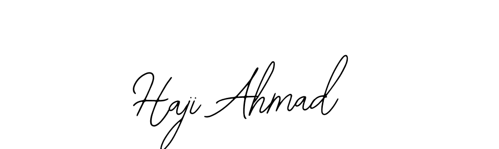 Bearetta-2O07w is a professional signature style that is perfect for those who want to add a touch of class to their signature. It is also a great choice for those who want to make their signature more unique. Get Haji Ahmad name to fancy signature for free. Haji Ahmad signature style 12 images and pictures png