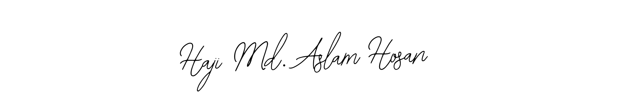 Also we have Haji Md. Aslam Hosan name is the best signature style. Create professional handwritten signature collection using Bearetta-2O07w autograph style. Haji Md. Aslam Hosan signature style 12 images and pictures png