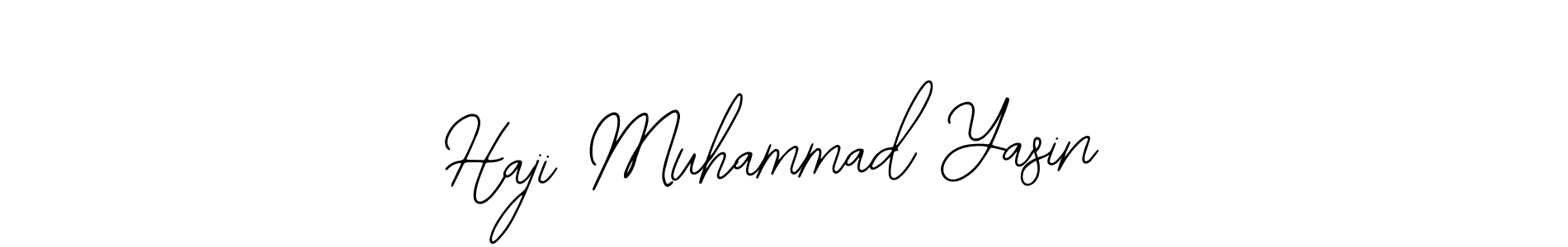 Use a signature maker to create a handwritten signature online. With this signature software, you can design (Bearetta-2O07w) your own signature for name Haji Muhammad Yasin. Haji Muhammad Yasin signature style 12 images and pictures png