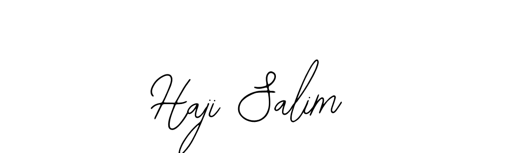 Use a signature maker to create a handwritten signature online. With this signature software, you can design (Bearetta-2O07w) your own signature for name Haji Salim. Haji Salim signature style 12 images and pictures png