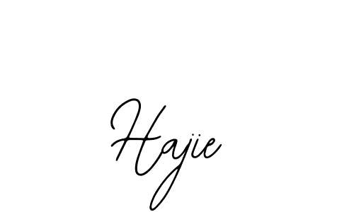 Use a signature maker to create a handwritten signature online. With this signature software, you can design (Bearetta-2O07w) your own signature for name Hajie. Hajie signature style 12 images and pictures png