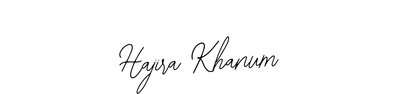 Also we have Hajira Khanum name is the best signature style. Create professional handwritten signature collection using Bearetta-2O07w autograph style. Hajira Khanum signature style 12 images and pictures png