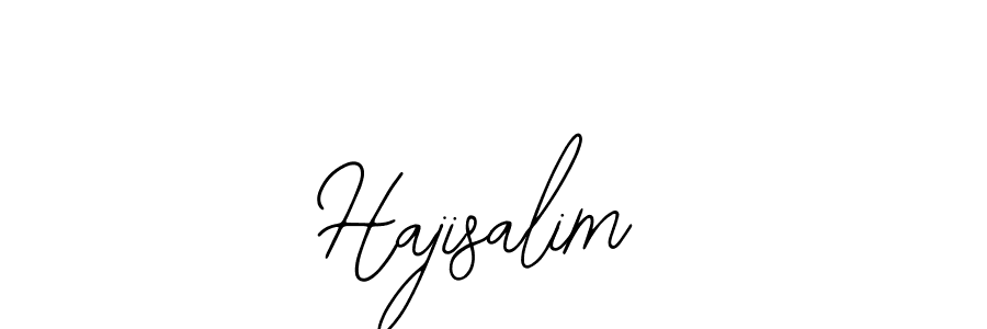 How to make Hajisalim name signature. Use Bearetta-2O07w style for creating short signs online. This is the latest handwritten sign. Hajisalim signature style 12 images and pictures png